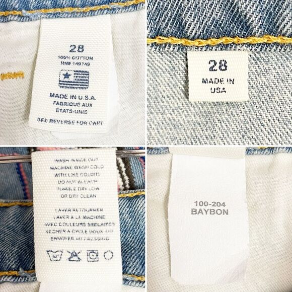 Sandrine Rose Embroidered Boyfriend Jeans Size 28 | 6 Handmade in LA Boho Chic - Picture 13 of 14